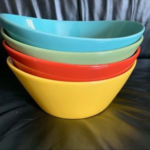 4 Large Glass Bowls